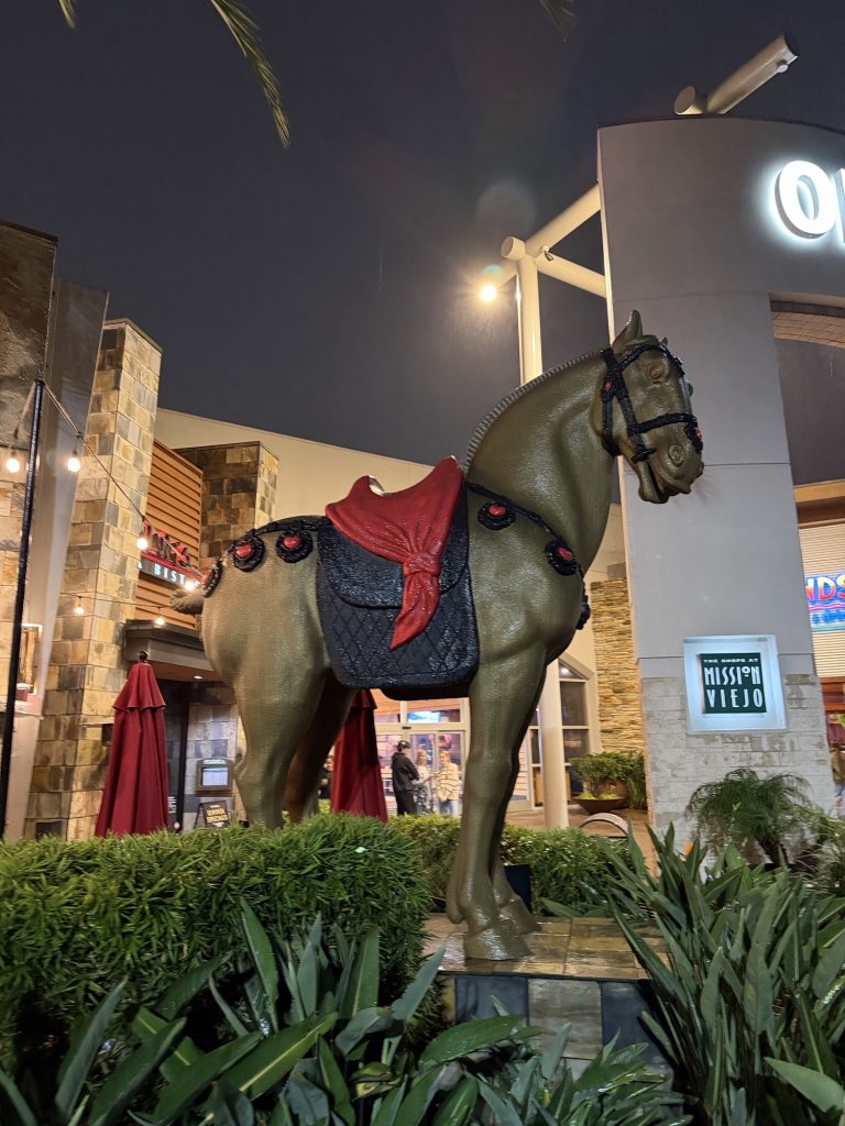 Horse at Old Navy in Mission Viejo, CA